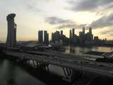Marinabay vom Riesenrad aus gesehen