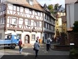Blick hinauf zur Burg