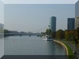 unsere Anlegestelle am Holbeinsteg