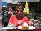 frisch gebackener Apfelkuchen