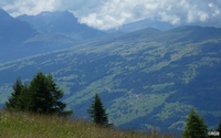 morgen geht's diesen Hang entlang