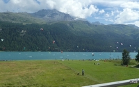 Surfen auf dem Silvaplanersee